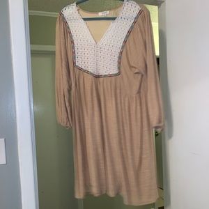 UMGEE 2X Tan Plus Size dress